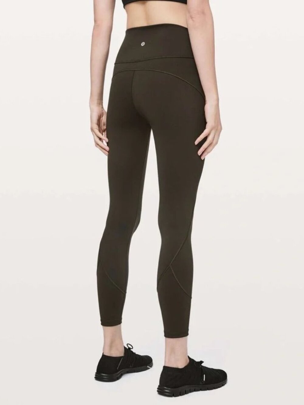 Lululemon In Movement 7/8 Tight *Everlux 25" Dark Olive Sz 10